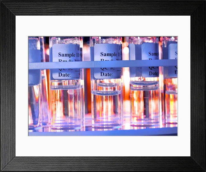 Framed Print : Samples for Scientific Testing Framed Print : Samples for Scientific Testing