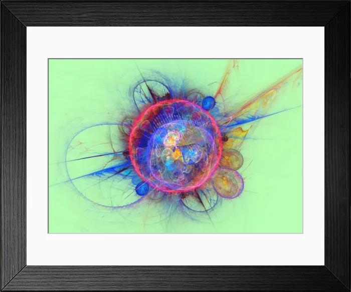 Framed Print : Fractal Flame Framed Print : Fractal Flame