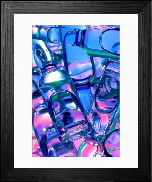 Framed Print : Water Ampules