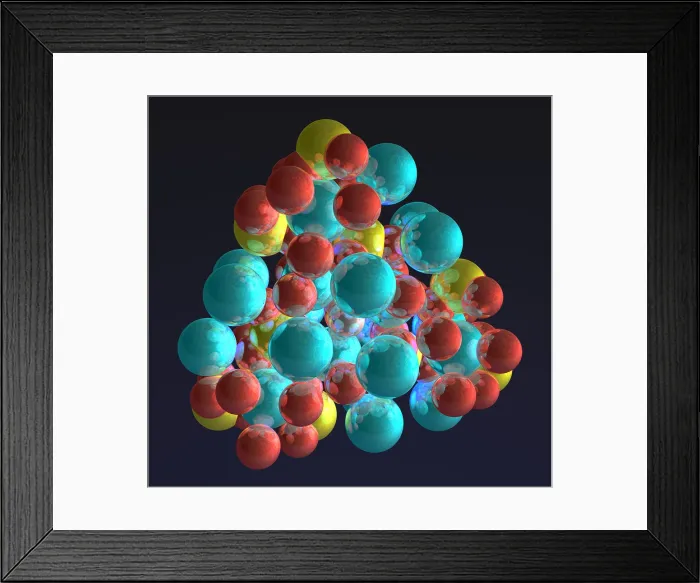 Framed Print : Hydroxyapatite Framed Print : Hydroxyapatite