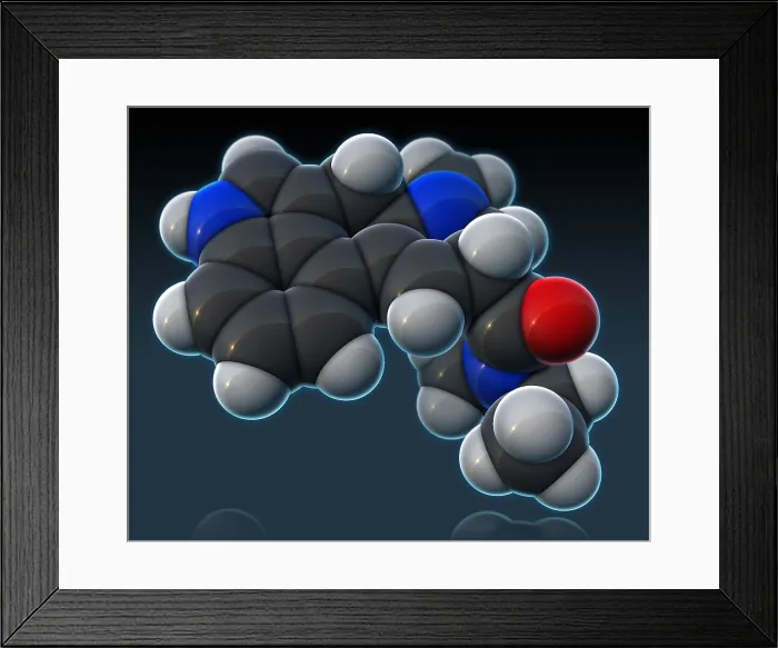Framed Print : LSD Molecular Model Framed Print : LSD Molecular Model