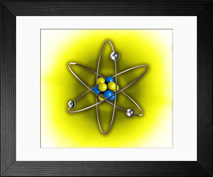 Framed Print : Atomic Structure Framed Print : Atomic Structure