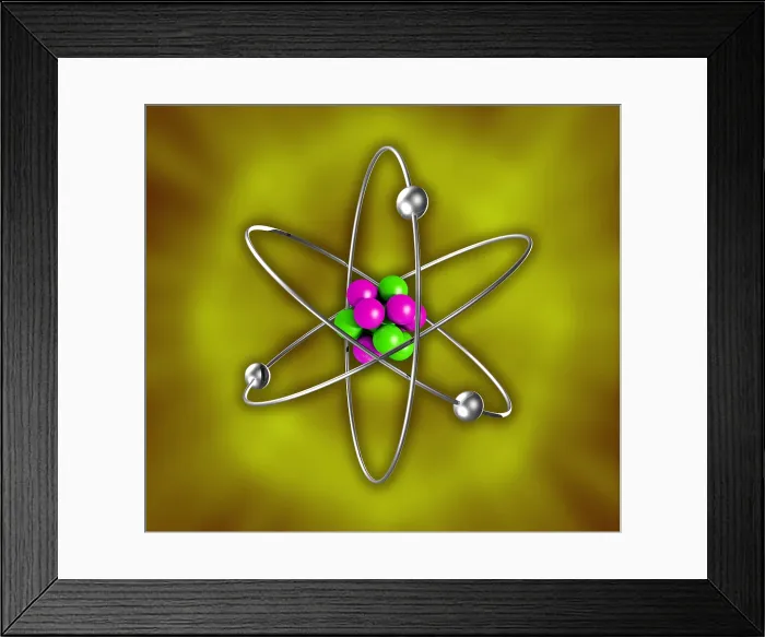 Framed Print : Atomic Structure Framed Print : Atomic Structure