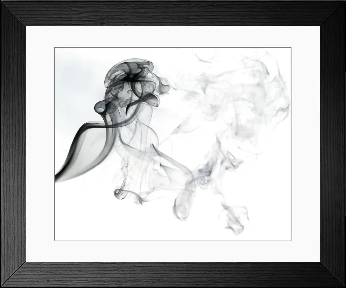 Framed Print : Swirling Smoke