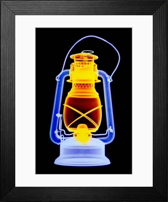 Framed Print : X-ray of a Kerosene Lantern Framed Print : X-ray of a Kerosene Lantern