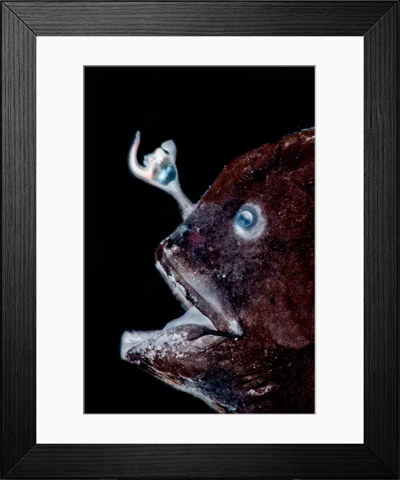 Framed Print : Carlsberg's Dreamer (Oneirodes carlsbergi) Framed Print : Carlsberg's Dreamer (Oneirodes carlsbergi)