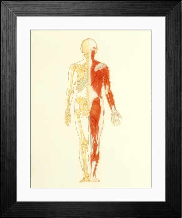 Framed Print : Musculo-skeletal system Framed Print : Musculo-skeletal system