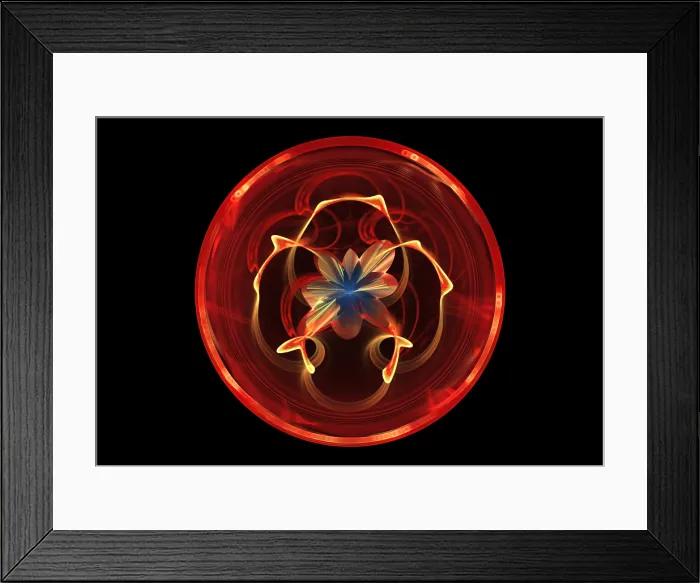 Framed Print : Fractal Flame Framed Print : Fractal Flame