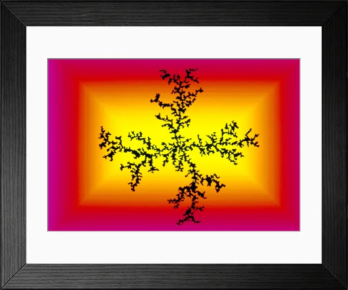 Framed Print : Model of aggregation Framed Print : Model of aggregation