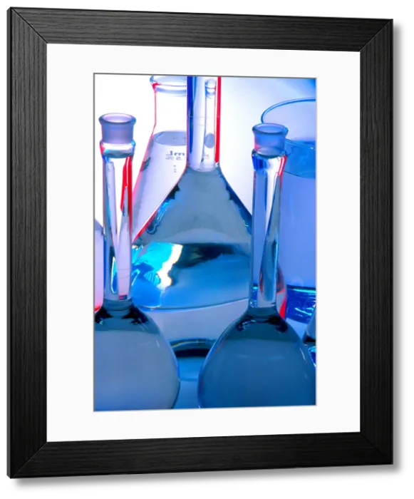 Framed Print : Laboratory Glassware