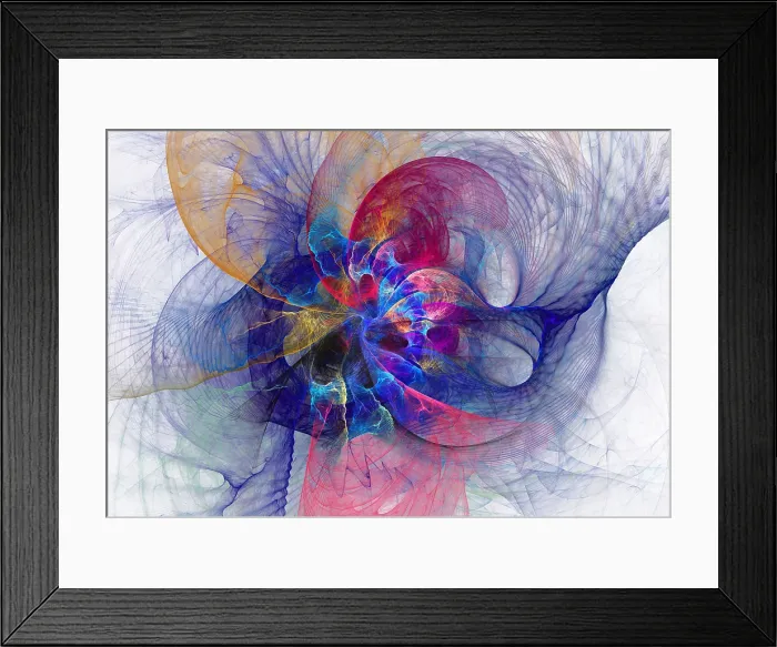 Framed Print : Fractal Flame Framed Print : Fractal Flame