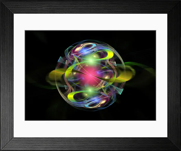 Framed Print : Fractal Flame Framed Print : Fractal Flame