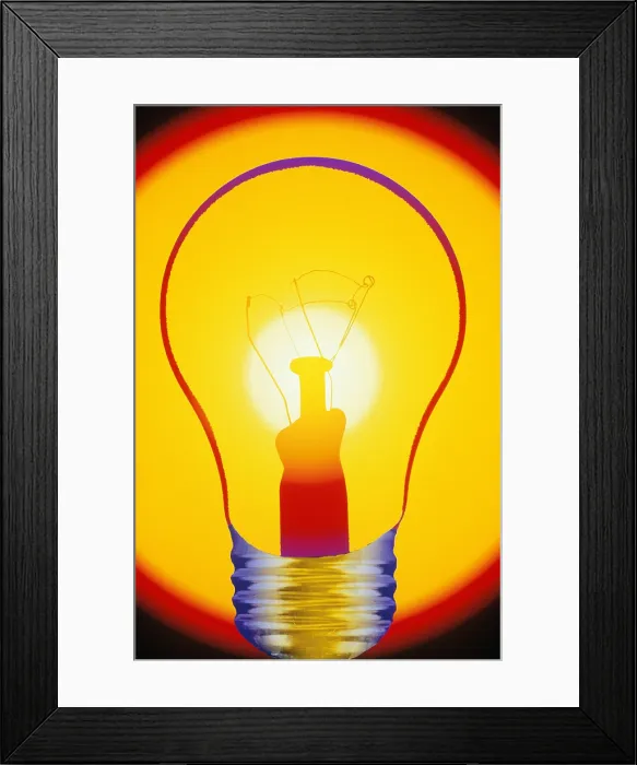 Framed Print : Incandescent Lightbulb Framed Print : Incandescent Lightbulb