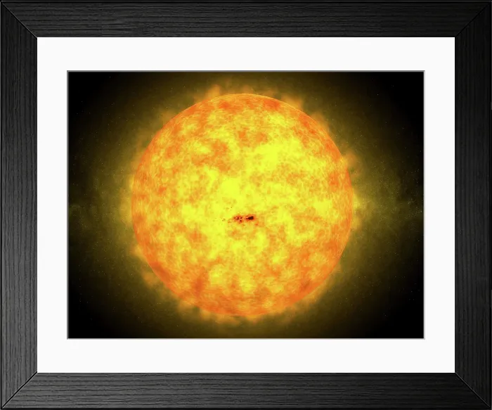 Framed Print : The sun, artwork Framed Print : The sun, artwork