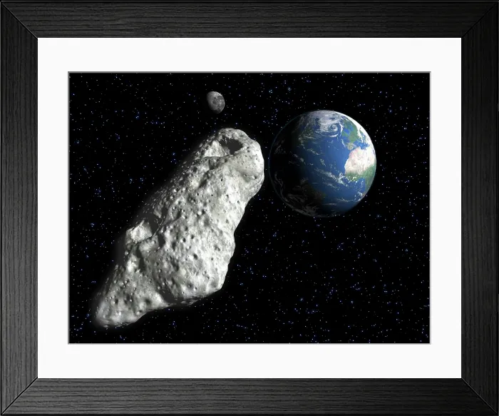 Framed Print : Asteroid, artwork Framed Print : Asteroid, artwork