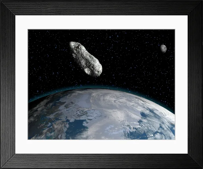 Framed Print : Asteroid, artwork Framed Print : Asteroid, artwork