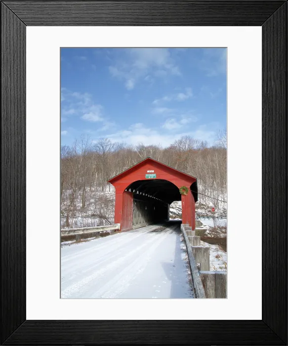 Framed Print : Arlington Covered Bridge Framed Print : Arlington Covered Bridge
