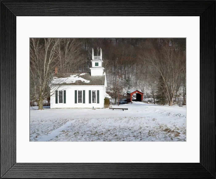 Framed Print : Arlington Vermont in winter Framed Print : Arlington Vermont in winter