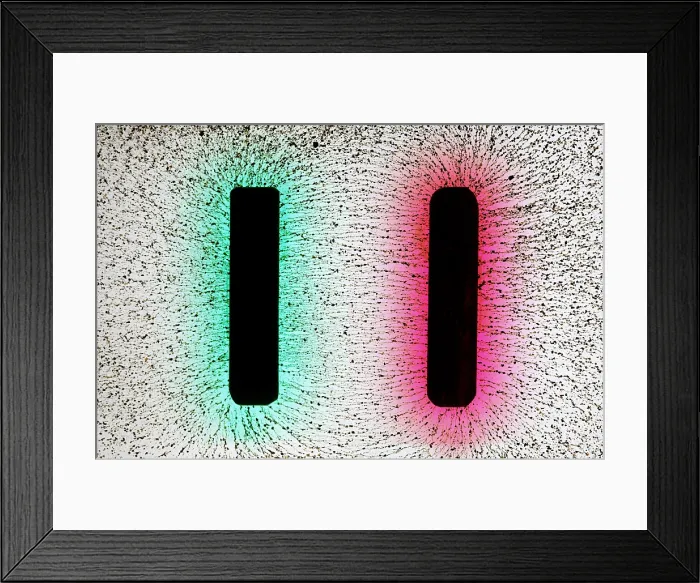 Framed Print : Electrostatic Field Lines Framed Print : Electrostatic Field Lines