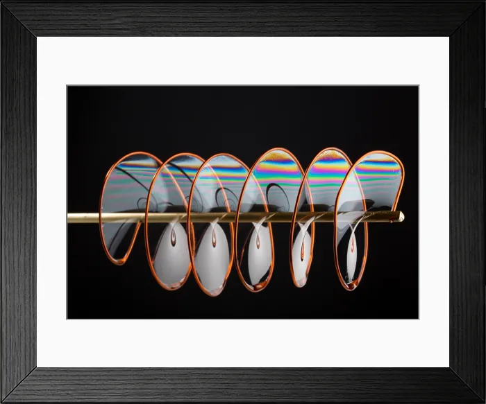 Framed Print : Soap Films on a Spiral Framed Print : Soap Films on a Spiral