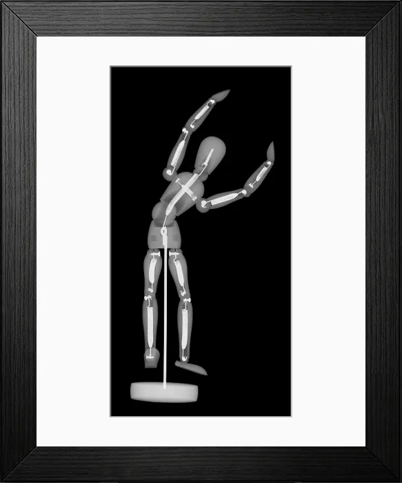 Framed Print : An X-ray of an artist's figure model Framed Print : An X-ray of an artist's figure model