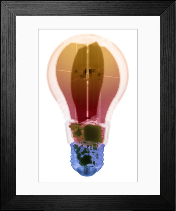 Framed Print : Energy Efficient LED Light, X-ray Framed Print : Energy Efficient LED Light, X-ray