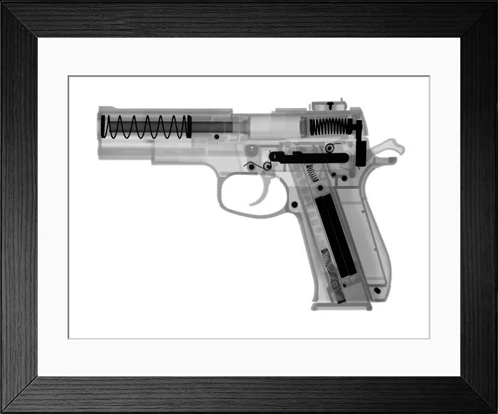 Framed Print : X-Ray of an air gun Framed Print : X-Ray of an air gun