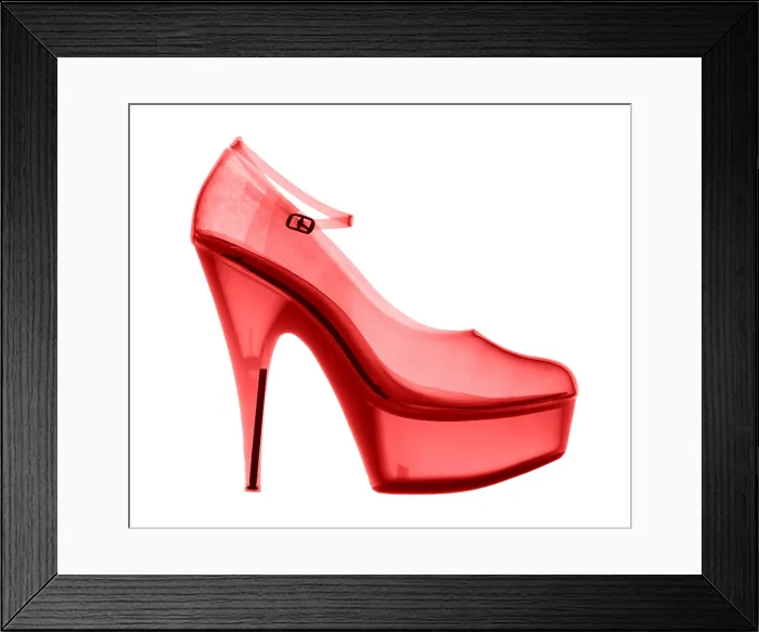Framed Print : An X-ray of a High Heel Shoe Framed Print : An X-ray of a High Heel Shoe