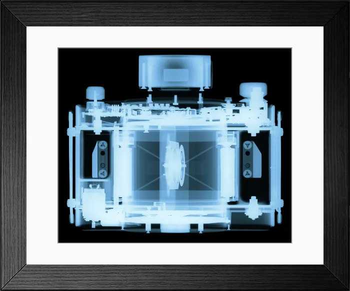 Framed Print : X-Ray of Noblex Panoramic Camera