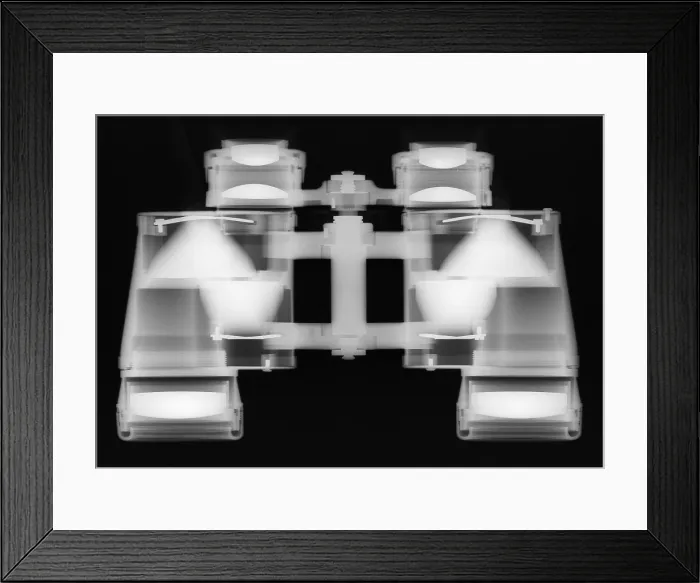 Framed Print : Binoculars X-Ray Framed Print : Binoculars X-Ray