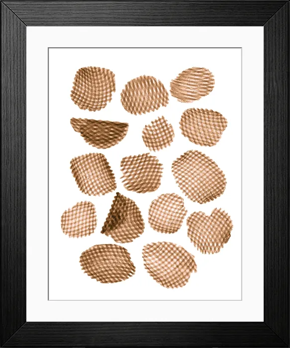 Framed Print : Potato chips, X-ray Framed Print : Potato chips, X-ray