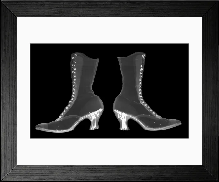 Framed Print : Victorian Ladies Boots