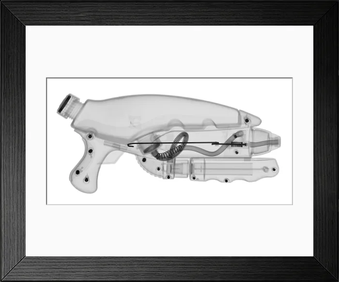 Framed Print : An X-ray of a squirt gun Framed Print : An X-ray of a squirt gun