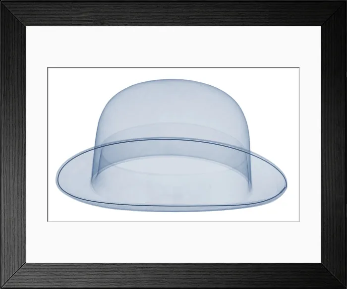 Framed Print : X-ray of a Bowler Hat Framed Print : X-ray of a Bowler Hat