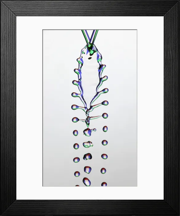 Framed Print : Fluid Fishbone Effect