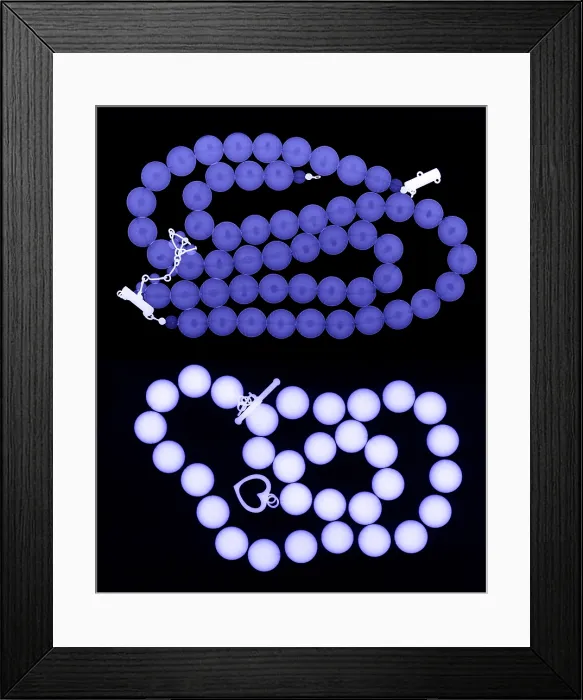 Framed Print : Real and Imitation Pearl Necklaces Framed Print : Real and Imitation Pearl Necklaces