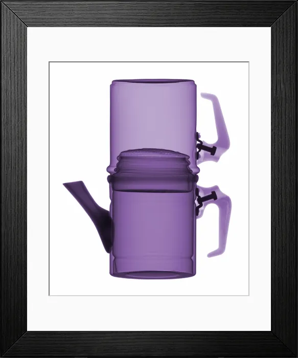 Framed Print : X-Ray of a Coffee Pot Framed Print : X-Ray of a Coffee Pot