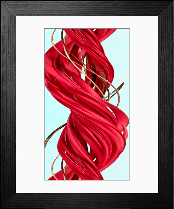 Framed Print : Flowers, Digital Streak Image Framed Print : Flowers, Digital Streak Image