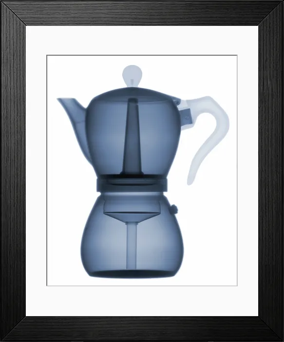 Framed Print : X-Ray of an Espresso Coffee Pot Framed Print : X-Ray of an Espresso Coffee Pot