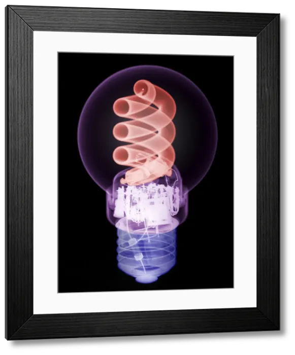 Framed Print : X-ray of Energy Efficient Light Framed Print : X-ray of Energy Efficient Light