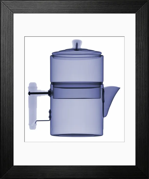 Framed Print : X-Ray of a Coffee Pot Framed Print : X-Ray of a Coffee Pot