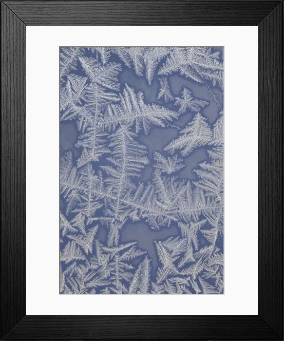 Framed Print : Frost on a Window
