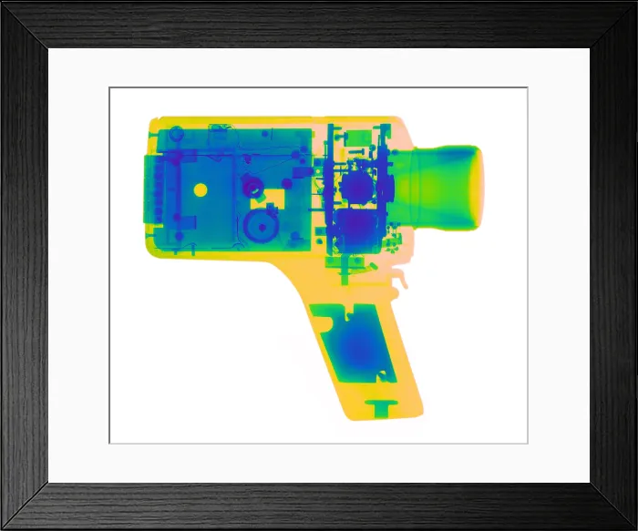 Framed Print : X-Ray of 8 mm camera Framed Print : X-Ray of 8 mm camera