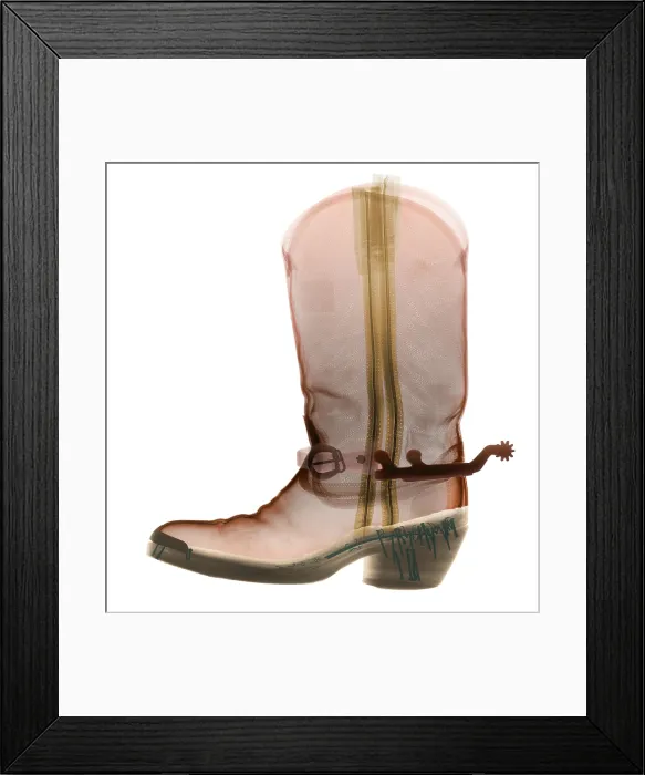 Framed Print : X-ray of Cowboy Boot Framed Print : X-ray of Cowboy Boot