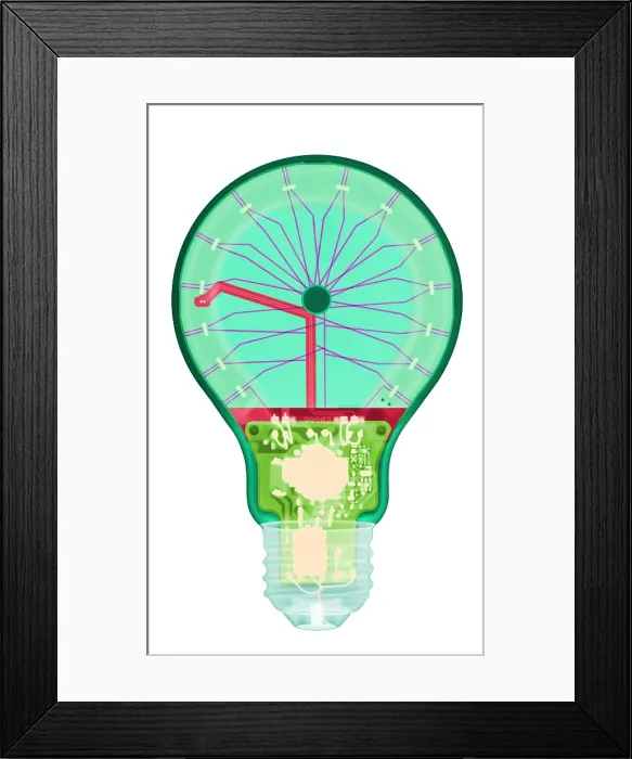 Framed Print : Energy Efficient LED Light, X-ray Framed Print : Energy Efficient LED Light, X-ray