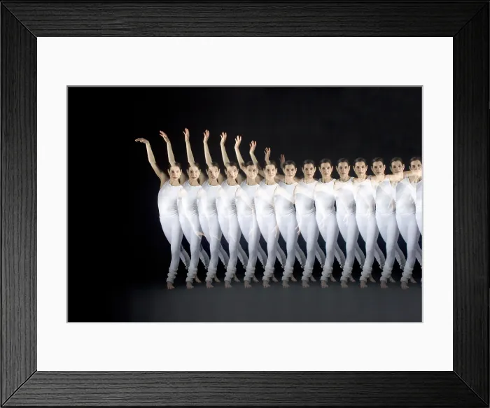 Framed Print : Dancer. Stroboscopic image of a dancer Framed Print : Dancer. Stroboscopic image of a dancer