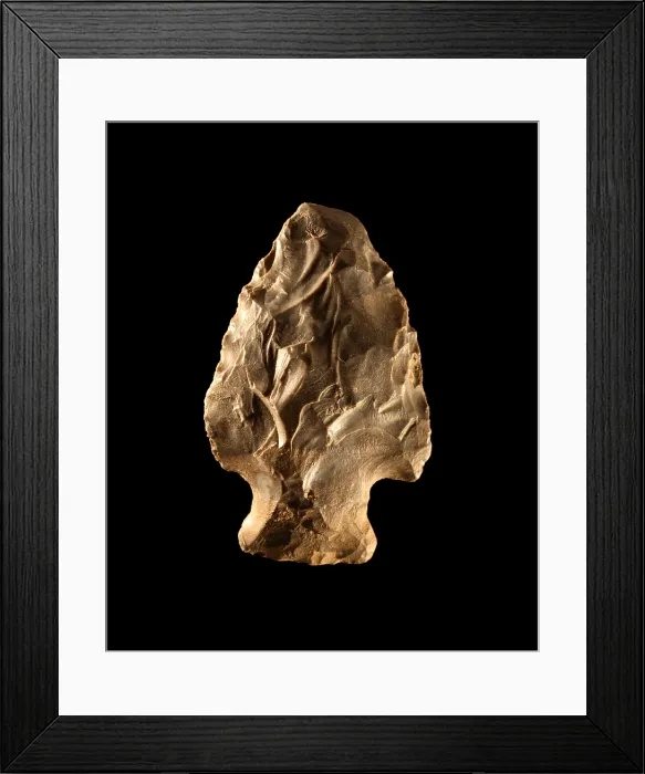 Framed Print : Flint Projectile Point Framed Print : Flint Projectile Point