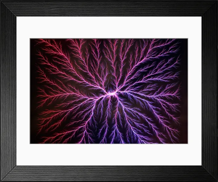 Framed Print : Electrical Discharge (Lichtenberg Figure) Framed Print : Electrical Discharge (Lichtenberg Figure)