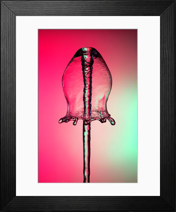 Framed Print : Water Bell Fountain