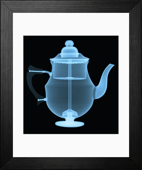Framed Print : X-Ray of a Coffee Pot Framed Print : X-Ray of a Coffee Pot